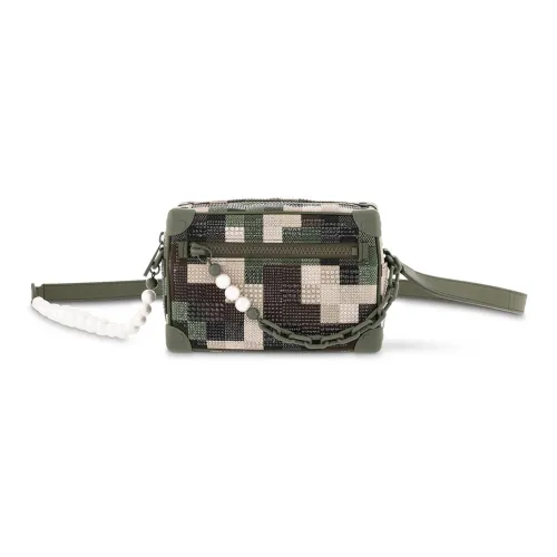LOUIS VUITTON SOFT TRUNK Деним Сумка через плечо Мини Мужская Камуфляж Зеленый