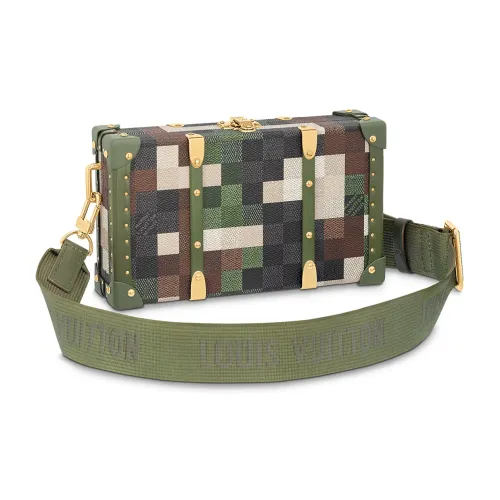 LOUIS VUITTON Основная часть Твердый Материал Мягкая Коробка Сумка через плечо Мужская Зеленая