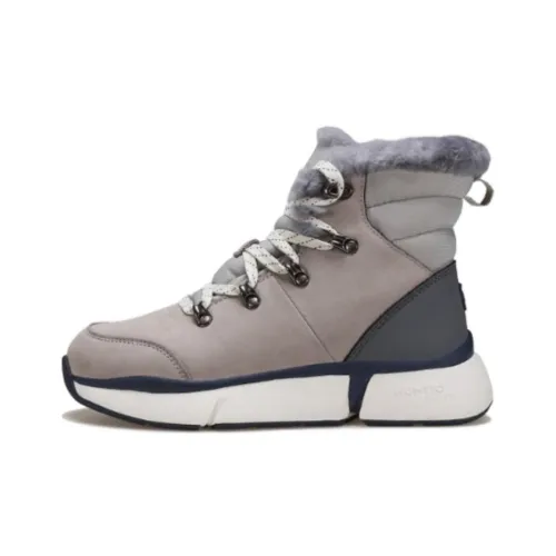 HUMTTO Противоскользящие устойчивые к истиранию высокие топы уличная обувь женские серо-голубые