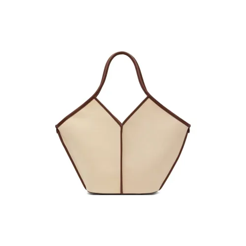 Hereu Хлопок холст телячья кожа холщовая сумка тоут сумка сумка для покупок сумка через плечо женская серый белый