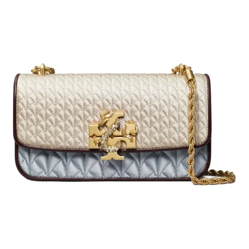 TORY BURCH ELEANOR Сумка из ткани с коровьей кожей сумка через плечо женская многоцветная
