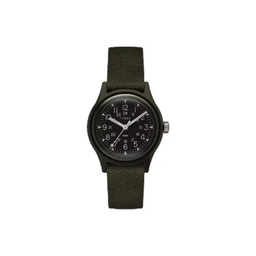 TIMEX MK1 Collection Кварцевые наручные часы механизм ремешок из холста 29 мм черный циферблат женские часы