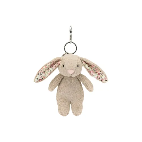 JELLYCAT Bunny Collection Бежево-цветочный Цвет Кукла Плюшевая Подвеска 11 см Длина Тела в Сидячем Позе