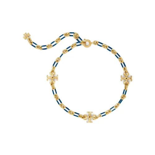 TORY BURCH Браслеты из латуни с покрытием из 18-каратного золота и эмаллю унисекс золото
