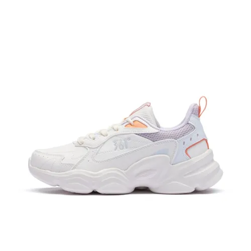 361° Cloud Slip Resistant Abrasion Resistant Thermal Low Top Casual Women's White Purple