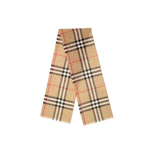 Burberry Вязаные шарфы Женские Коричневый