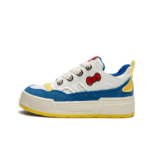 Far Waves Низкий Топ Скейтборд Кроссовки Женские Белые Синие