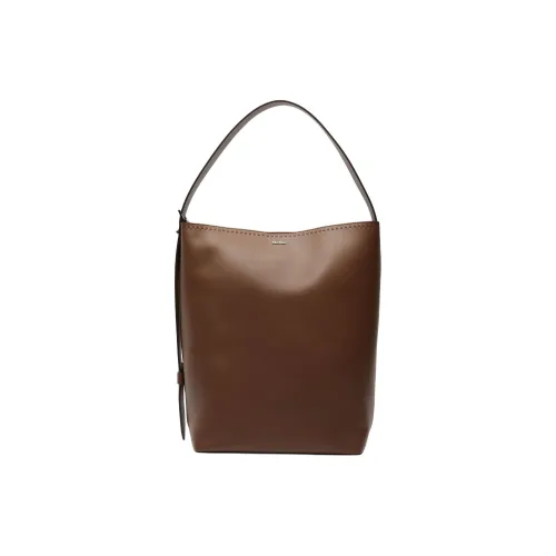 MaxMara Телячья кожа Тоут Сумка Сумка для покупок Сумка Сумка через плечо Женская Коричневая
