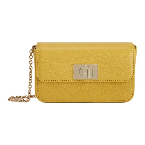 Furla 1927 Collection Кожа Сумка через плечо Сумка на плечо Маленькая Женская Honeys Желтая