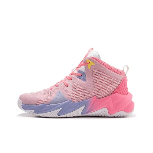 SAIQI Твердый Корт Killer MID Топ Баскетбольные кроссовки Мужской Розовый