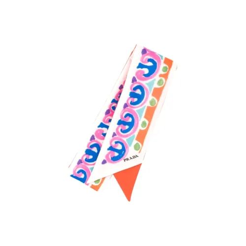 PRADA Шелковые шарфы Женские Апельсин