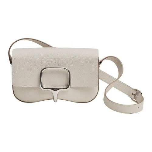 HERMES Della Cavalleria Epsom Телячья кожа Сумка через плечо Сумка на плечо Женская M4 Gris Pale Кремово-серый