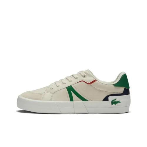 LACOSTE Скейтборд Кроссовки Низкие Бело-Зеленые Мужские