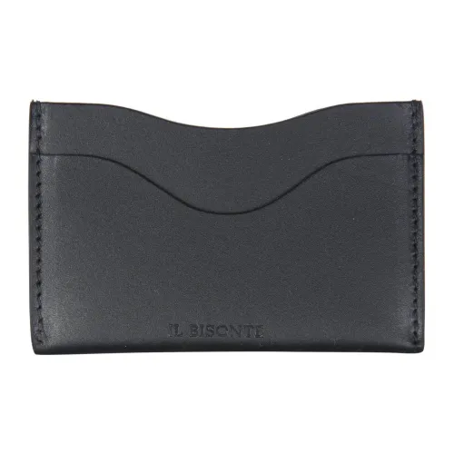 Il Bisonte Коровья кожа Держатель для карт Женский Черный