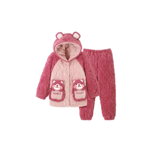 O'MESIK Пижамный комплект женский розовый красный