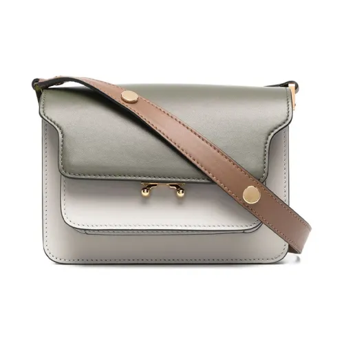 Marni Основная часть Коровья кожа Аккордеонная сумка Портативные сумки через плечо Сумка через плечо Женская