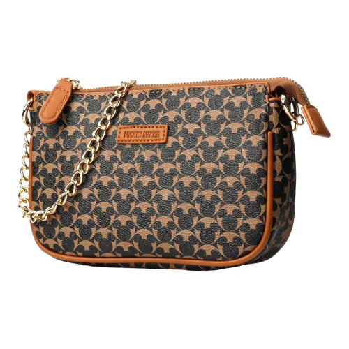 Disney Mickey Series ПВХ Пельмени Сумка-пельмень Сумка на плечо Средняя Женская Кофейная