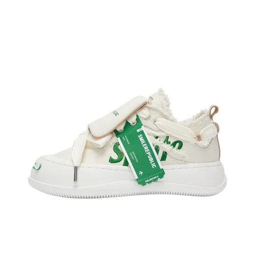 SMILEREPUBLIC Low-Top Canvas Shoes Green Unisex