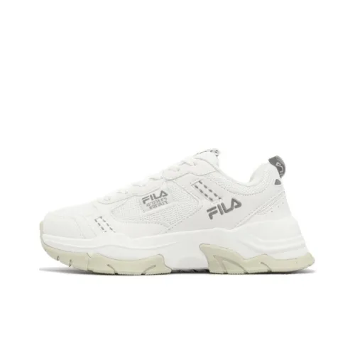 FILA Sash Амортизация Износостойкие Низкие Кроссовки с Толстой Подошвой Женские Белые