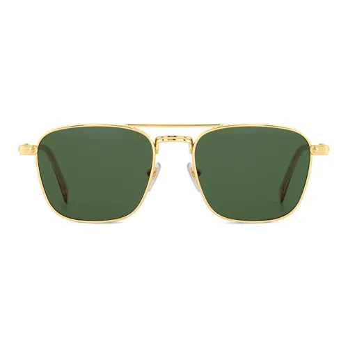 LOUIS VUITTON Нерегулярная форма Солнцезащитные очки Унисекс Золото