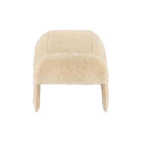 LOUIS VUITTON Шерсть Кожа Шапка-ушанка Детская Бежевая