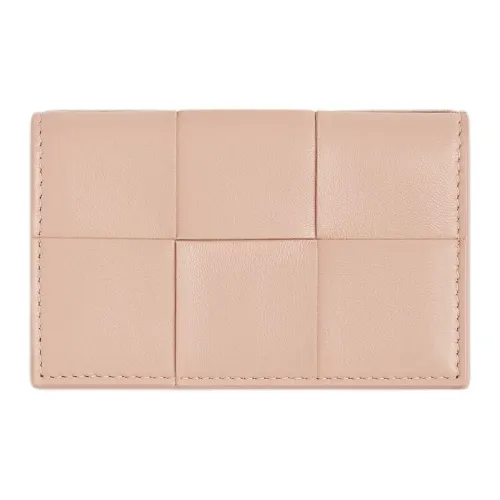 Bottega Veneta Cassette Sheepskin Картхолдер Женский Лотос Розовый
