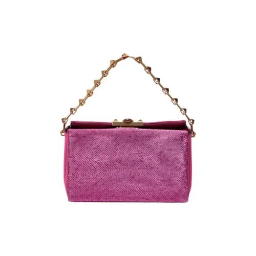 Valentino Клатч из овечьей кожи женский розовый