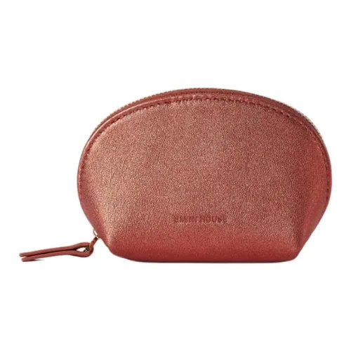 EMNI Овчина Сумка-купол Монетница Мини Женские Металлик Апельсин