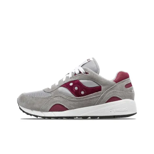 Saucony Shadow 6000 Originals OG Амортизация Износостойкий Низкий Топ Повседневная Обувь Мужская Серый Красный