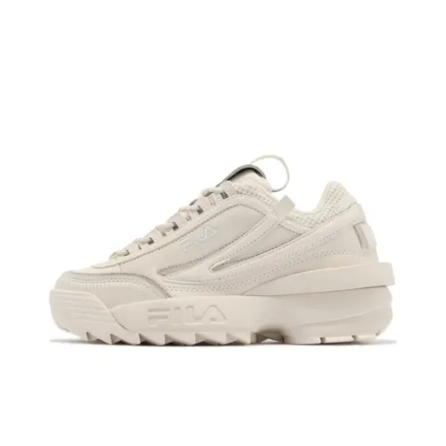 FILA Disruptor Series 2 EXP Амортизация Износостойкий Низкий Топ Повседневная Обувь Женская Экрю