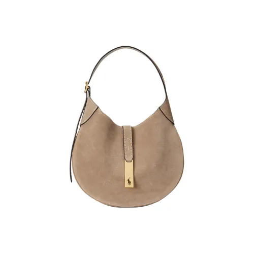 Polo Ralph Lauren Polo ID Замша Сумка Сумка через плечо Женская Глина