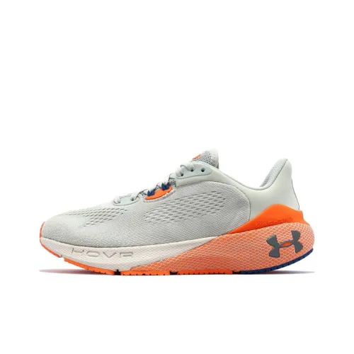 Under Armour HOVR Machina 3 Устойчивые к истиранию Дышащие Низкие Беговые кроссовки Мужские Зеленый Оранжевый