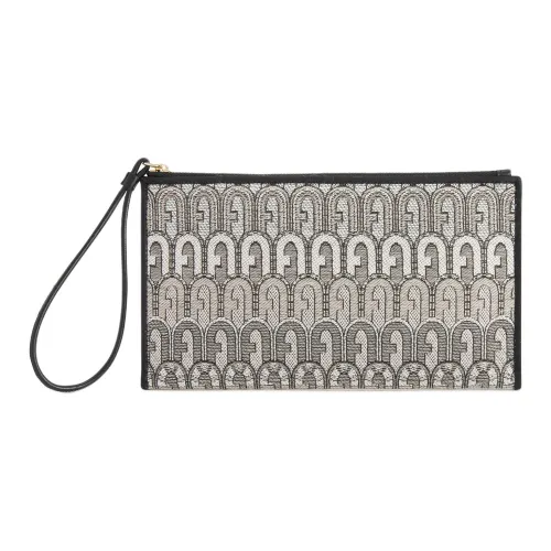 Furla Opportunity Жаккардовая ткань Клатч Женский Черный и Многоцветный