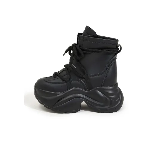 Milan Love Song Амортизация Высота Увеличение Устойчивость к Износу Легкий Мат Высокий Топ Кроссовки с Толстой Подошвой Женские