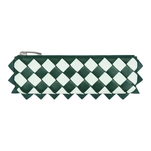 Bottega Veneta Коровья кожа Pen Сумочка для украшений Мешок для хранения Мужской Изумруды Ледниково-голубой