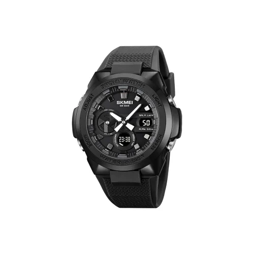 SKMEI Кварцевый механизм ремешок из TPU часы для мужчин черный циферблат модель SKM 2105