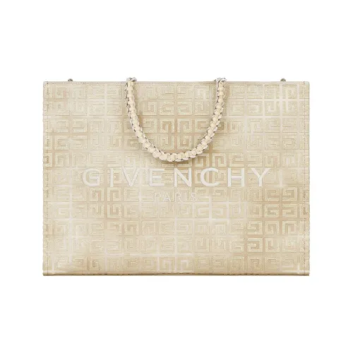 Givenchy г Tote4G Хлопок с Телячья кожа Сумка через плечо Сумка Средний Женские Пыльно-золотой
