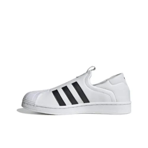 Adidas Originals SUPERSTAR Амортизация Износостойкие Низкие Кроссовки для скейтбординга Женские Белые Черные