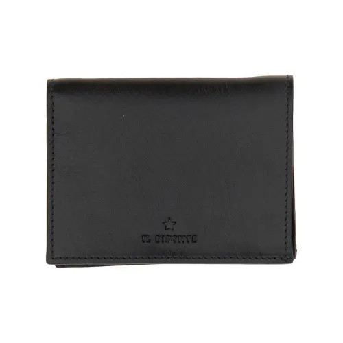 Il Bisonte Кожа Кошелек Маленький Женский Черный