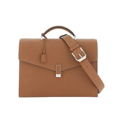 Valextra Сумка через плечо из телячьей кожи мужская сумка на плечо шоколадно-коричневый цвет