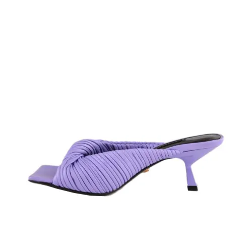 VERSACE Резина Slide Женские Фиолетовые