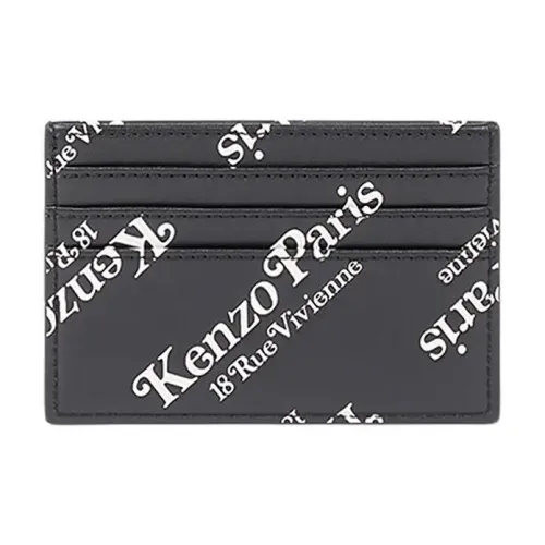 KENZO Коровья кожа Держатель для карт Держатель для карт Унисекс Черный