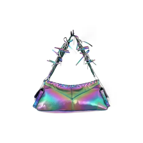 CONP Термопластичный полиуретан Biker Сумка Сумка через плечо Унисекс Лазерный фиолетовый