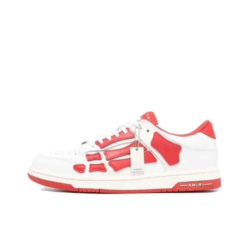 AMIRI Skel Топ Low Стильные Скейтбординги Мужской Красный Белый