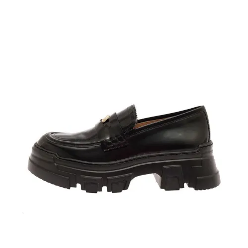 Pollini Лоферы Черные Женские