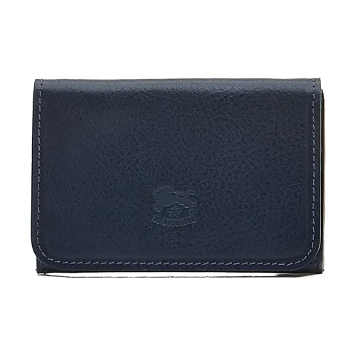 Il Bisonte Кошелек из коровьей кожи держатель для карт унисекс синий