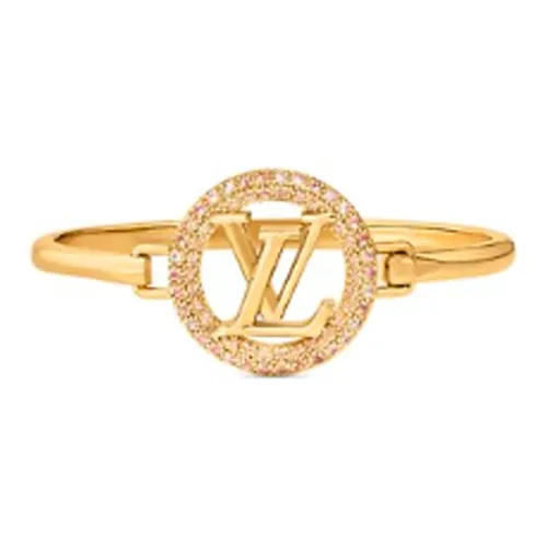 LOUIS VUITTON Металл Кристалл Браслеты Унисекс Золото