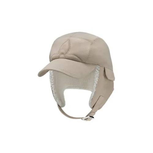 LOUIS VUITTON Shearling шапки-ушанки унисекс бежевые