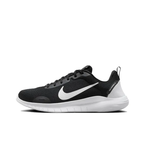 Nike Flex Experience Run 12 Устойчивые к истиранию Низкие Беговые кроссовки Мужские Черно-белые