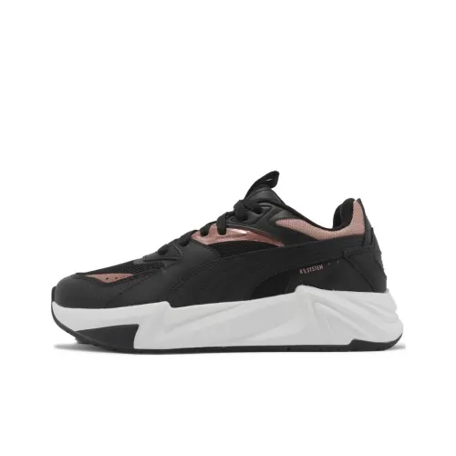 PUMA RS Pulsoid Металлик Wns Амортизация и Дышащий MID Повседневная обувь Женская Черный Розовый